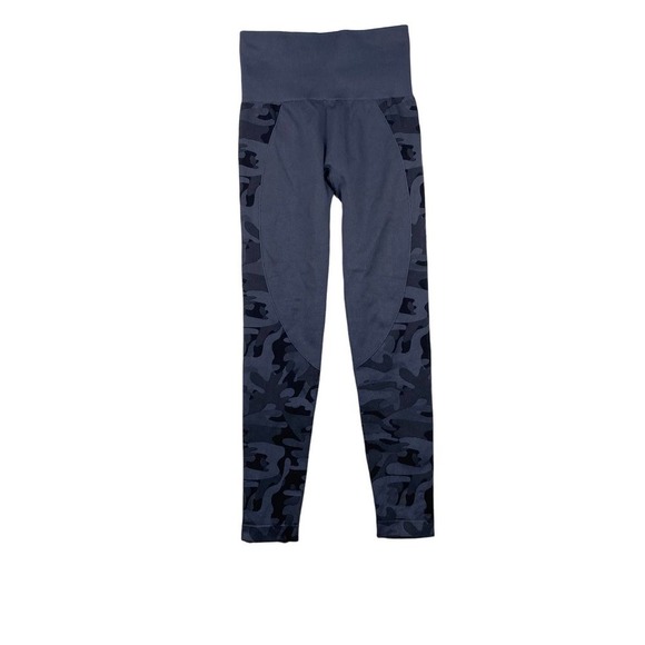 Zyia Active Performance Gray Camo Camouflage Seamless High Rise Leggings size XS - Picture 2 of 7